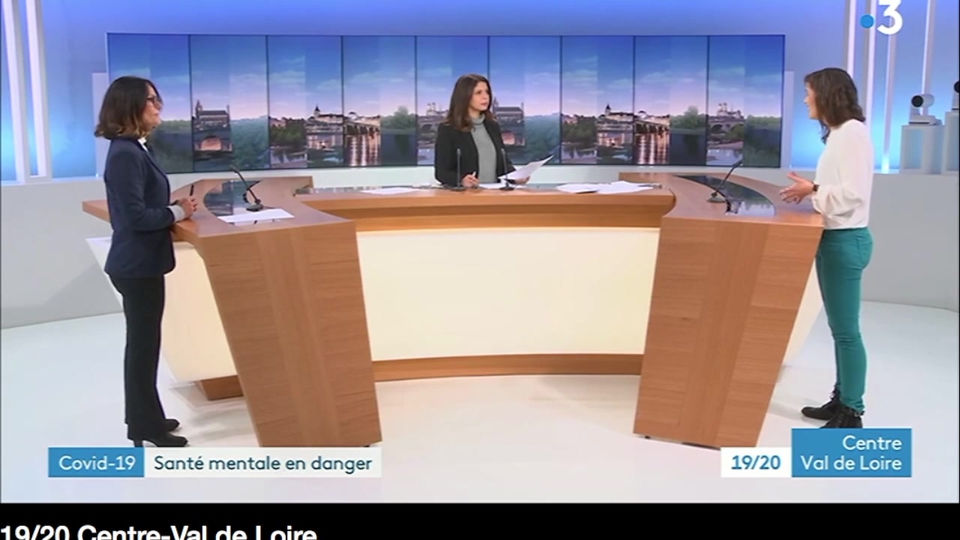 Blandine Philippe invitée Fr3 JT du 19/20 le 08/02/2021 La santé psychique des français pendant la crise sanitaire
